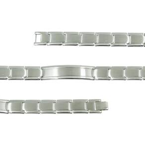 Pulseira Aço Chapa Abaulada 12mm