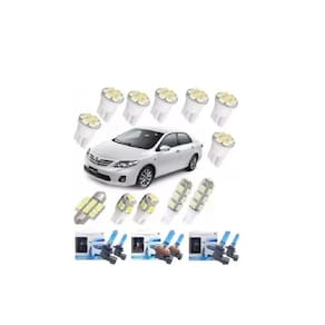 Kit Lâmpada Super Branca + Led Corolla 2009/2013 Techone