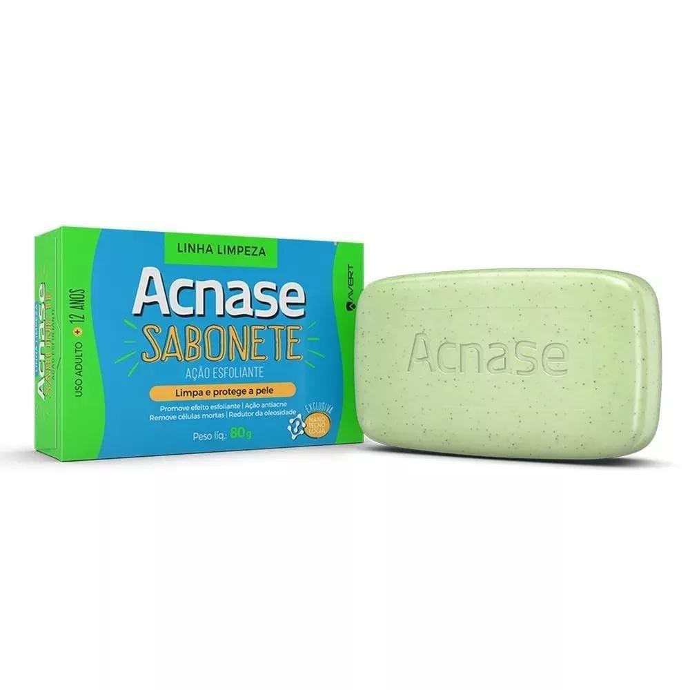 Acnase Clean Sabonete Esfoliante Antiacne Facial 80g