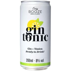 Kit 6 Drink Pronto Easy Booze Gin+Tônica 269Ml