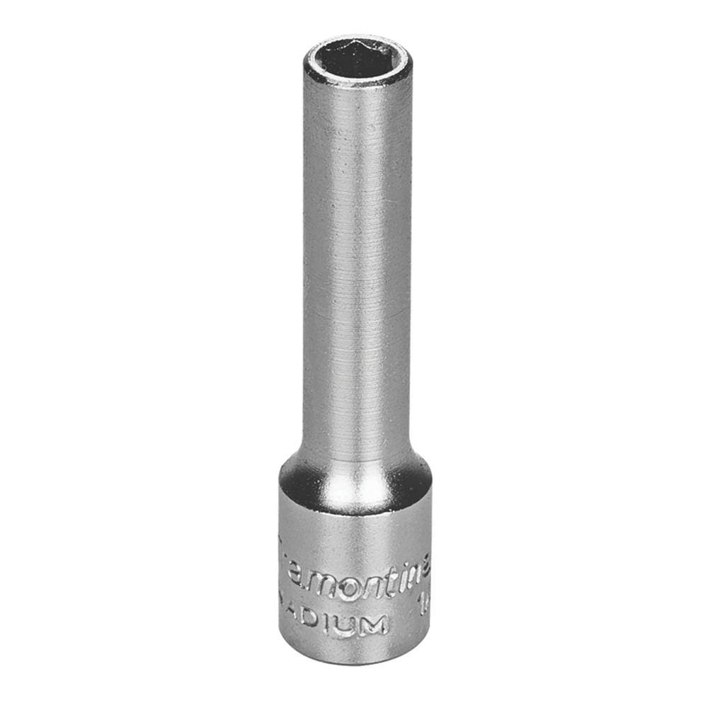 Soquete Sextavado Longo em Aço Cromo Vanádio 6 mm - Encaixe 1/4" Tramontina PRO Tramontina
