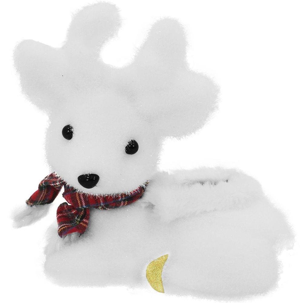Boneco Enfeite De Natal Natalino Rena Felpuda 20cm