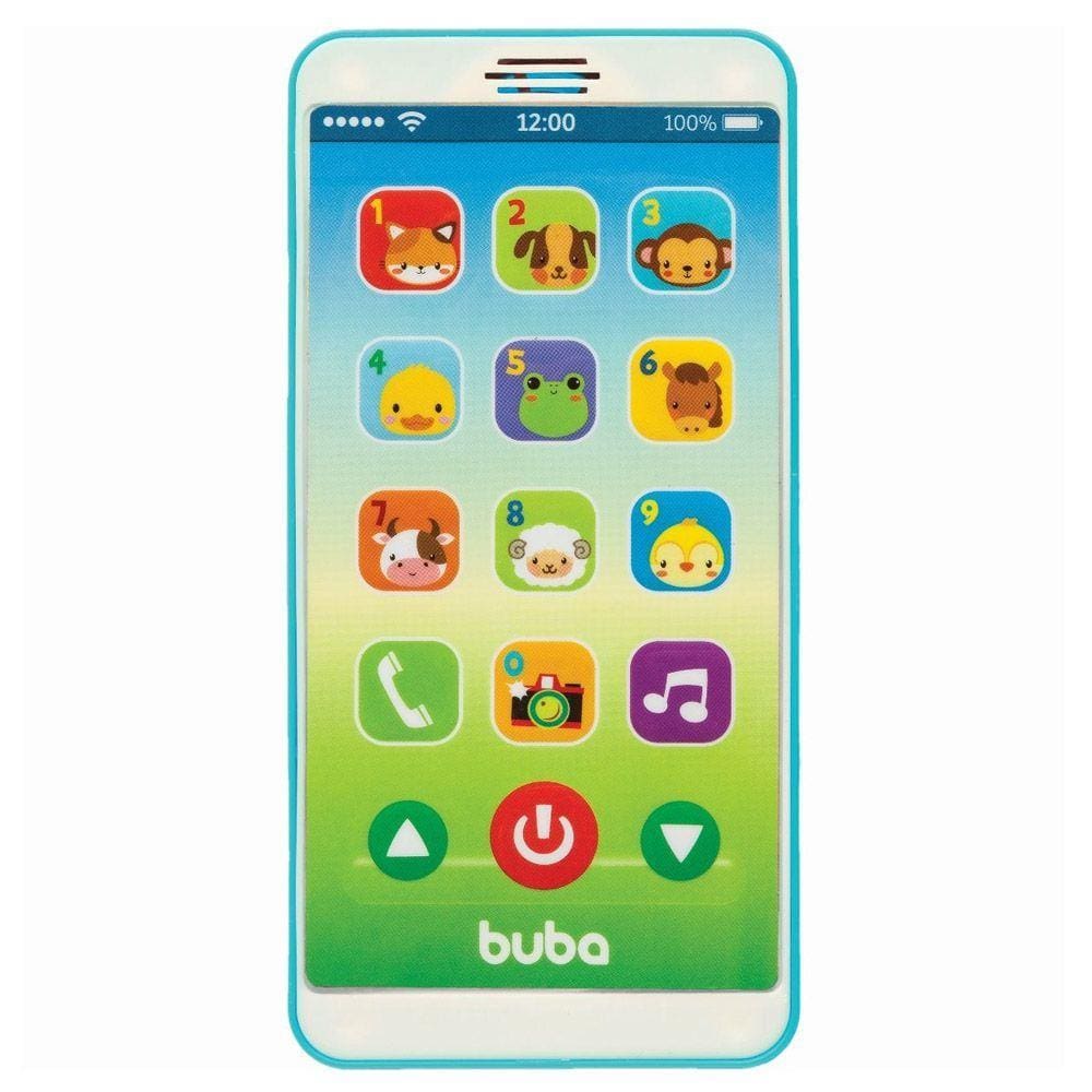 Celular Musical Baby Phone Azul +12 Meses Buba