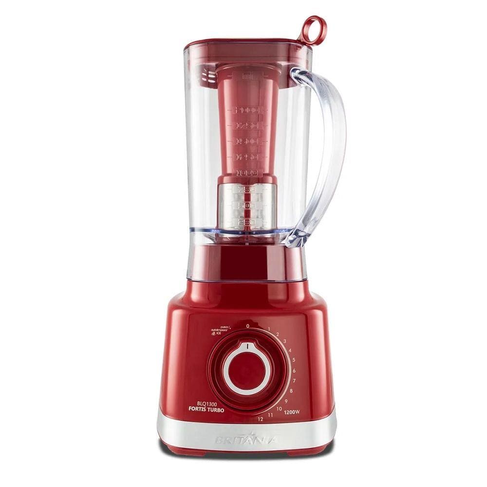Liquidificador Britânia 3 Litros 1200W Fortis Turbo Vermelho BLQ1300V – 220 Volts