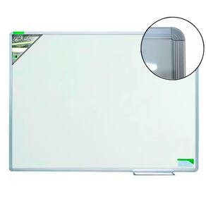 Quadro Branco Luxo (Base MDF + Fórmica) 70x50 cm Moldura de Alumínio LUXO R-5202