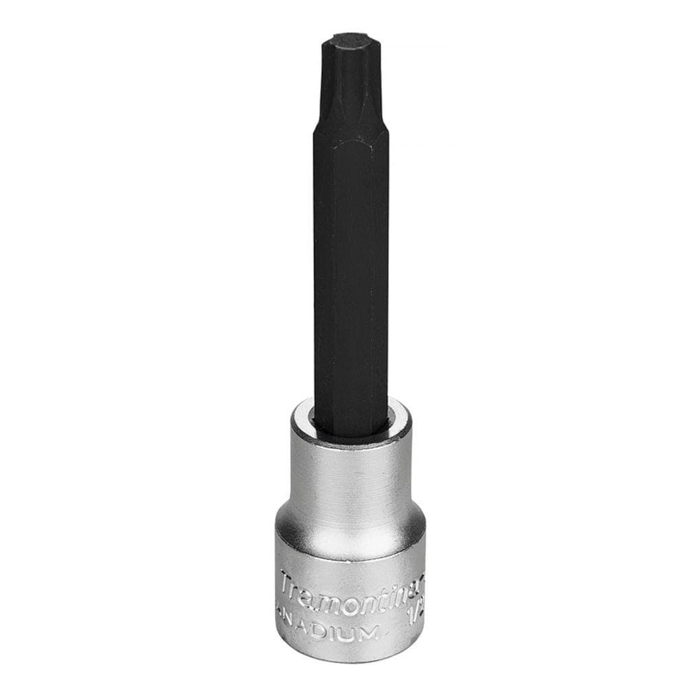Soquete Longo em Aço Cromo Vanádio Ponta Trafix T50 - Encaixe 1/2” Tramontina