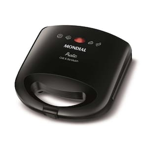 Grill e Sanduicheira Mondial Pratic 2 em 1 SN-01 Preto 220V