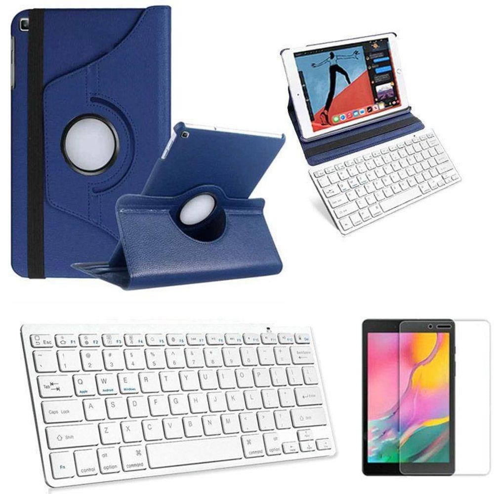 Capa/Teclado/Pel Para Galaxy Tab S6 Lite P615 10,4 Azul