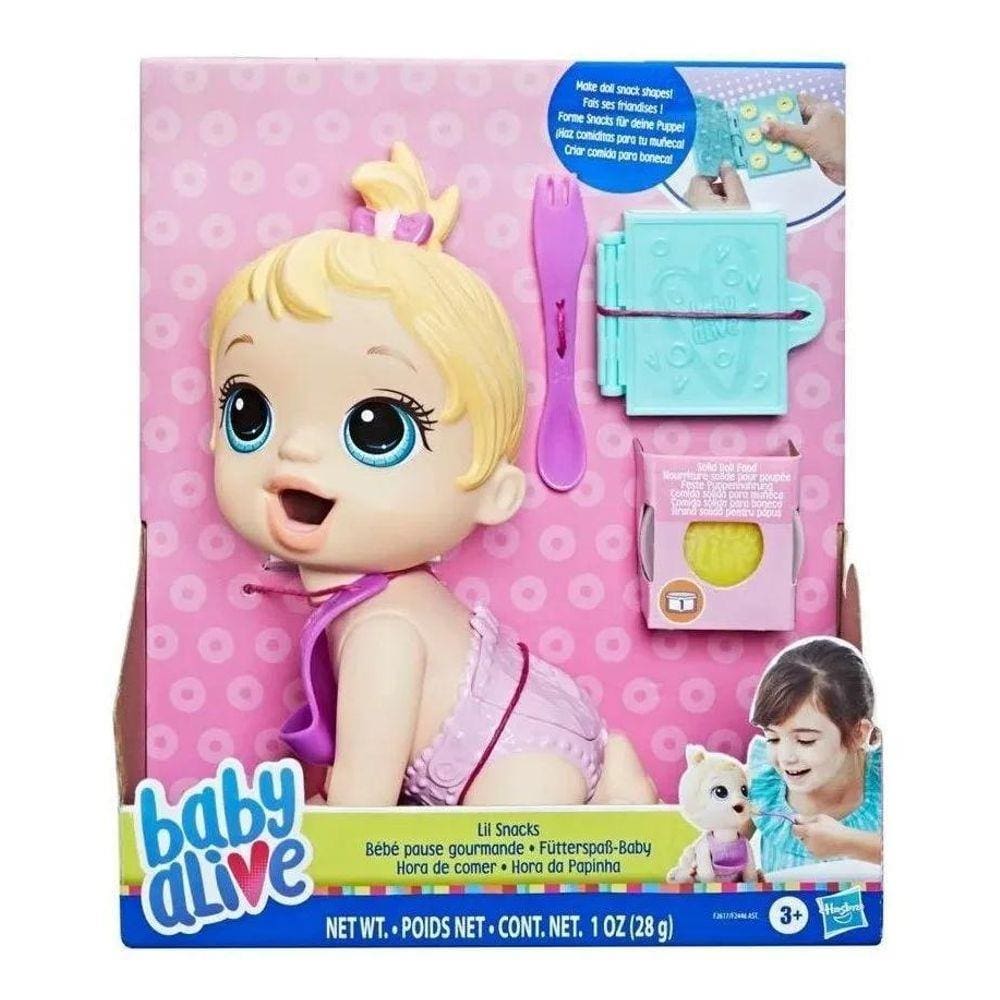 Boneca Baby Alive Hora Da Papinha Loira 20 Cm - Hasbro F2617