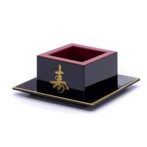 Kit Com 2 Copos Sake Massu Saque Ideograma Japonês 65Ml