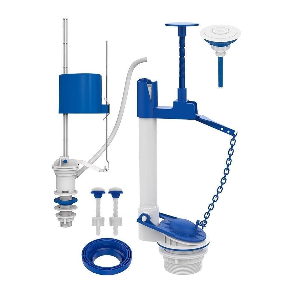 Kit Mecanismo Completo Blukit Universal com Caixa Acoplada, Acionamento Superior