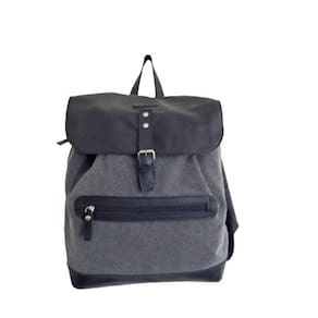 Mochila Feminina Canvas High Zup Cor Cinza