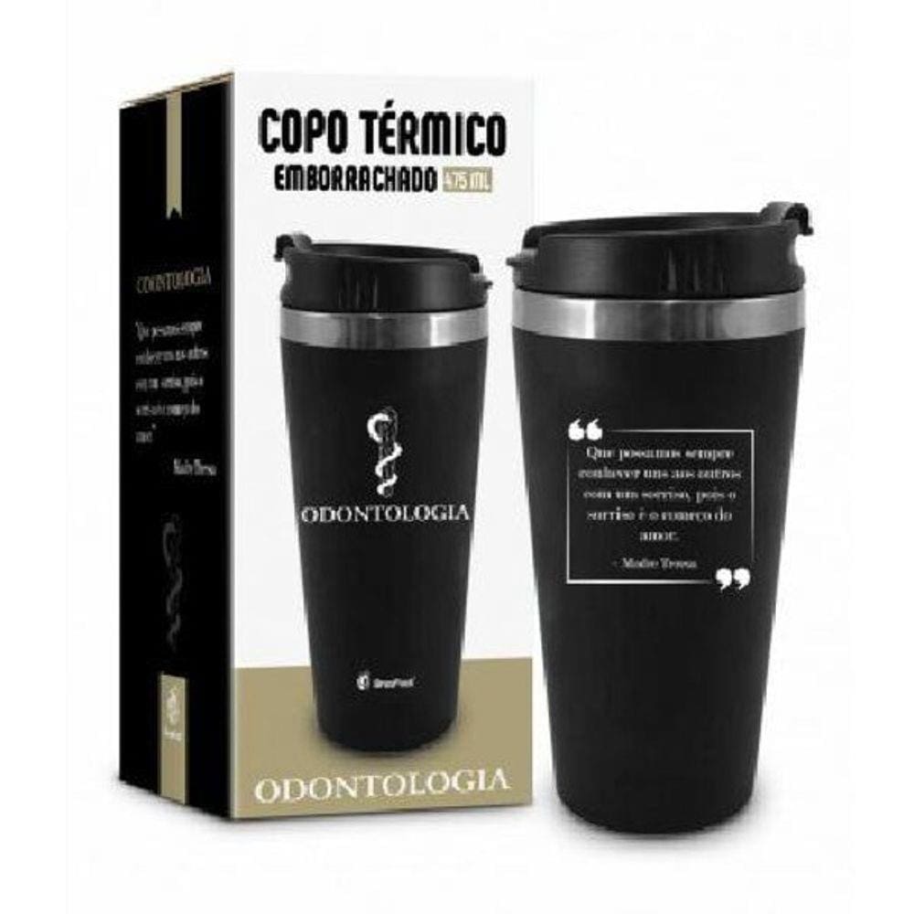 Copo Térmico Emborrachado 450 Ml Curso Fisioterapia