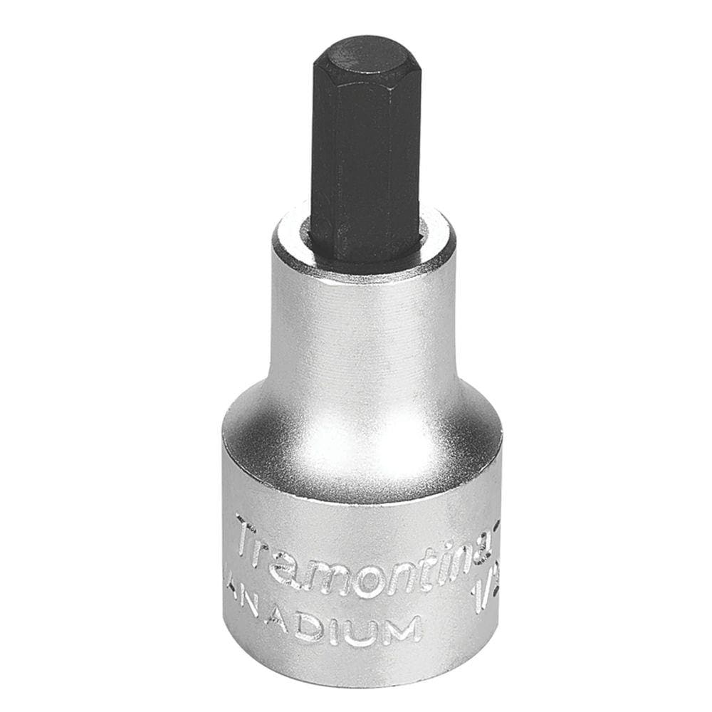 Soquete em Aço Cromo Vanádio Ponta Hexagonal 8 mm - Encaixe 1/2” Tramontina PRO Tramontina