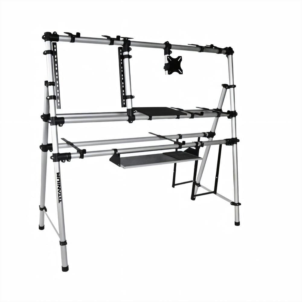 Suporte Titanium Racks Multimídia RYM150 Ideal Para Teclado, Controlador, Sintetizador, Piano Digital Entre Outros