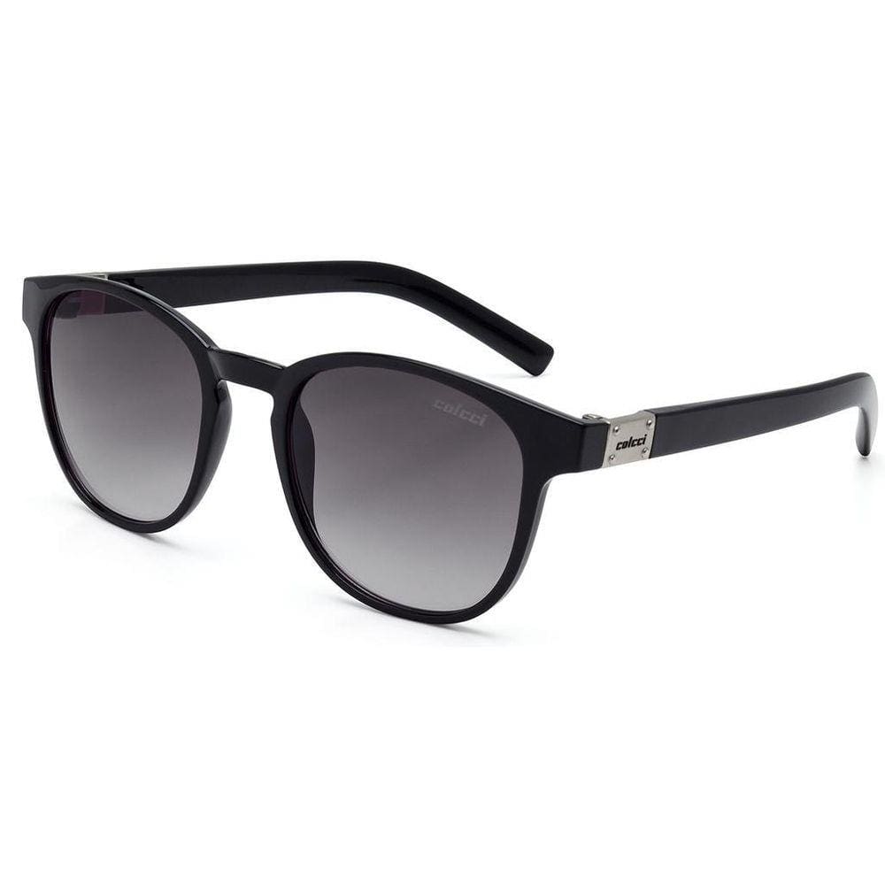 Óculos De Sol Colcci Bowie Preto Brilho Lente Cinza Degradê