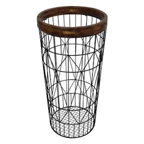 Porta Guarda Chuva de Metal e Madeira 54,6cm JQ0001 BTC