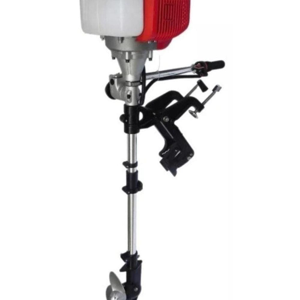Motor Para Barco Popa Rabeta Vertical 52cc Com Embreagem