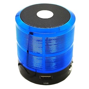 Mini Caixa De Som Portátil Bluetooth Mp3 Ws - 887 Azul