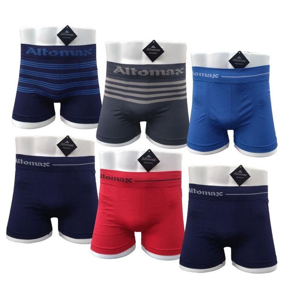 Kit Com 3 Cuecas Boxer Box Masculina Microfibra Sortida