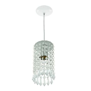 Pendente Redondo Clearcrillic Cristal Acrílico Branco