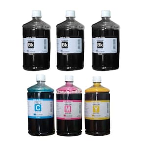 Kit 6 Litros Tinta Genérica APOLLO INKJET P/ Impressora Brother Mfc-j6510dw/ Dcp