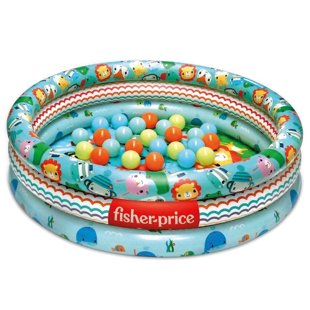 FisherPrice Piscina Inflável Com 25 Bolinhas -Fun Divirta-se