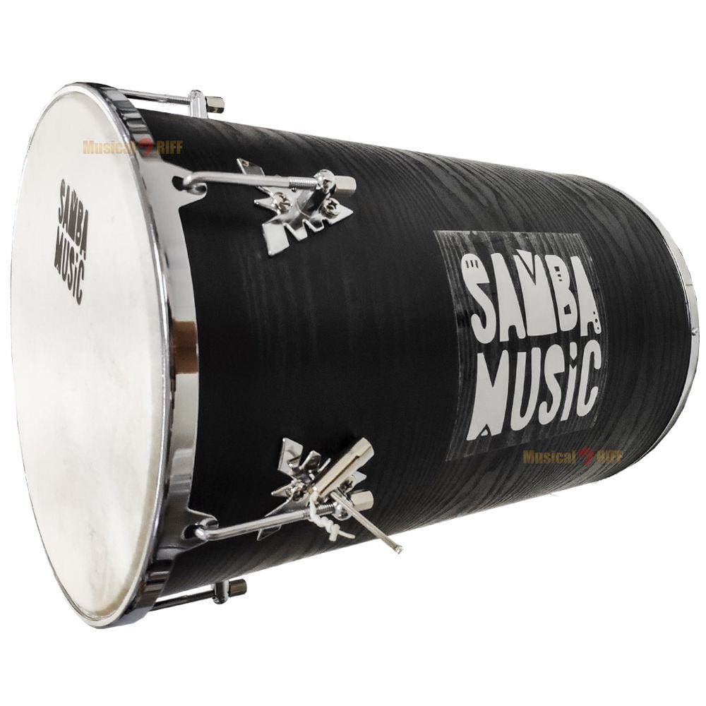 Rebolo Samba Music Madeira 50X12 Pvc Preto Wood