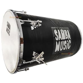 Rebolo Samba Music Madeira 50X12 Pvc Preto Wood