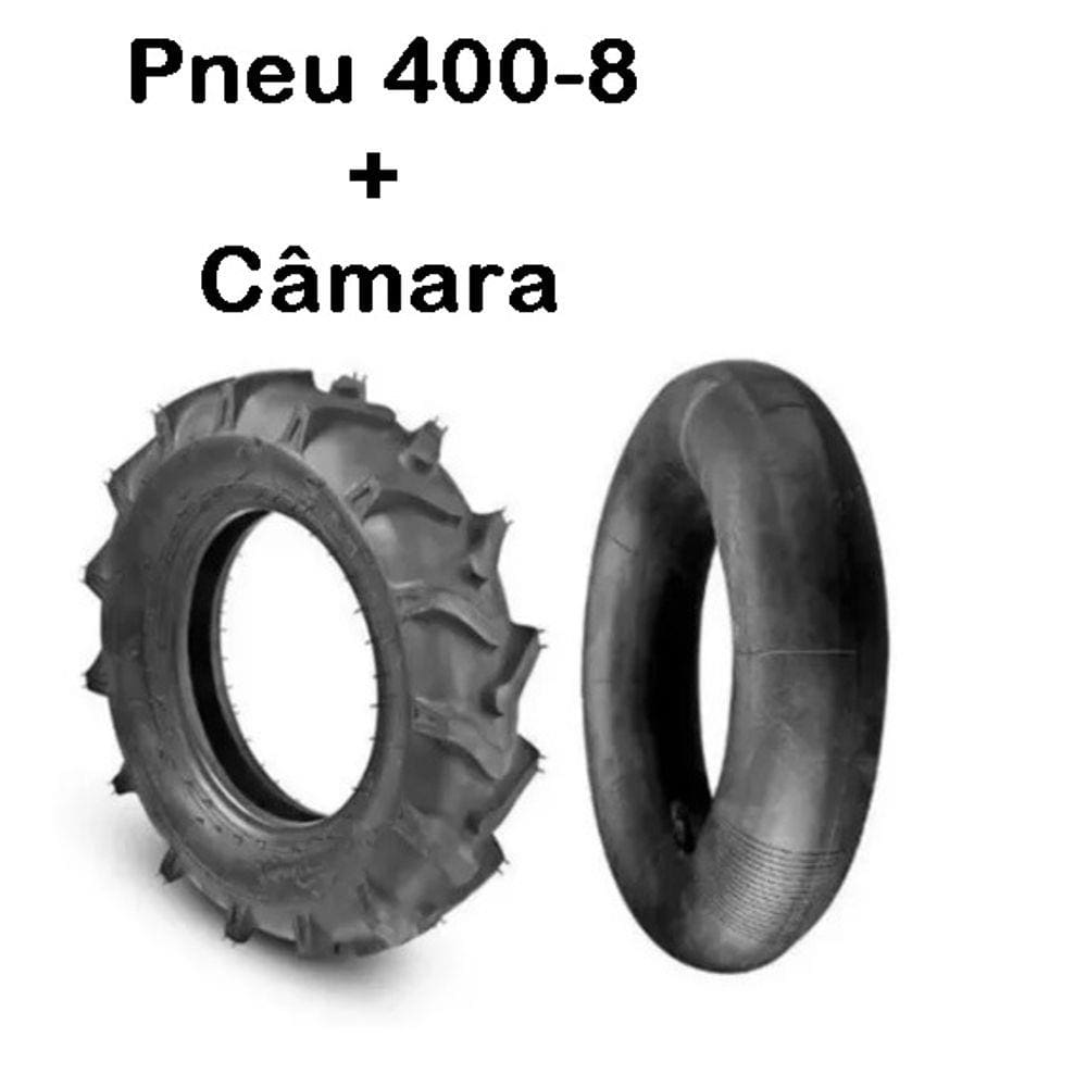 Pneu 400-8 Tratorito E Microtratores + Câmara