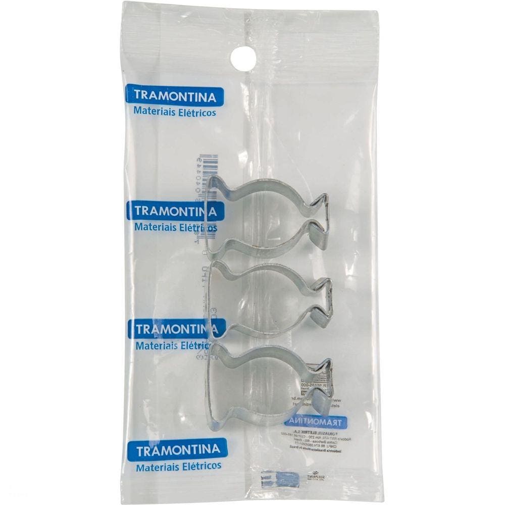 Abraçadeira tipo chaveta 1/2” - embalagem com 3 unidades Tramontina
