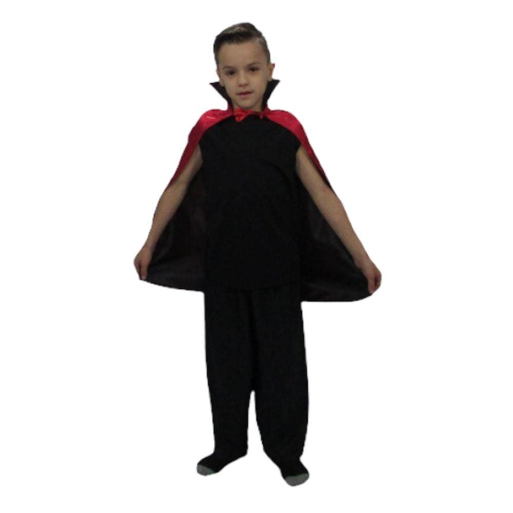 Fantasia de vampiro infantil halloween sulamericana