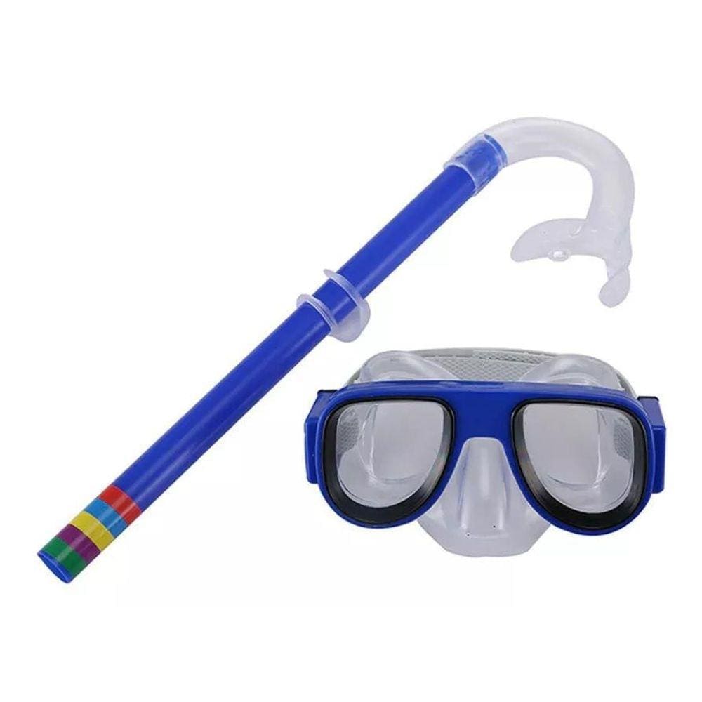 Kit Mergulho Infantil Mascara Snorkel Protetor De Ouvido