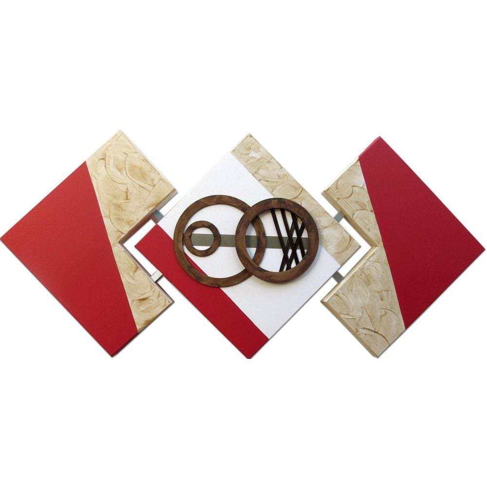 Quadro Decorativo Sala Quarto Moderno 120X57Cm Losango