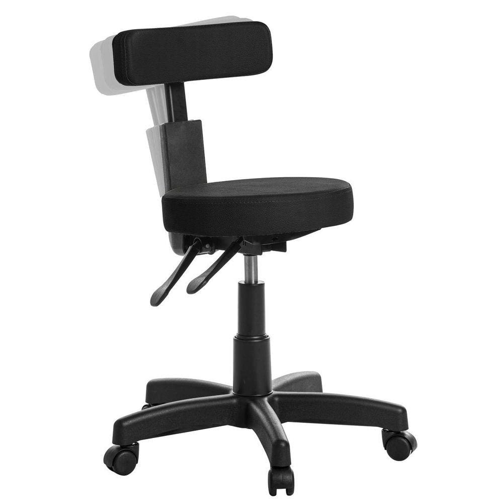 Cadeira Mocho Ergonômica Estética Clinica Rce Cor Preto