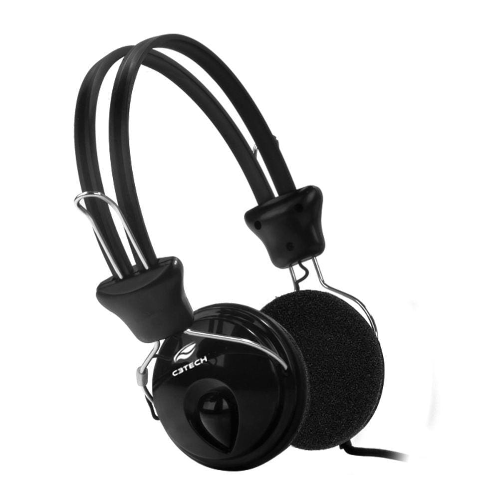Fone Com Microfone P2 Ph-80Bk C3 Tech Tricerix Ii Preto