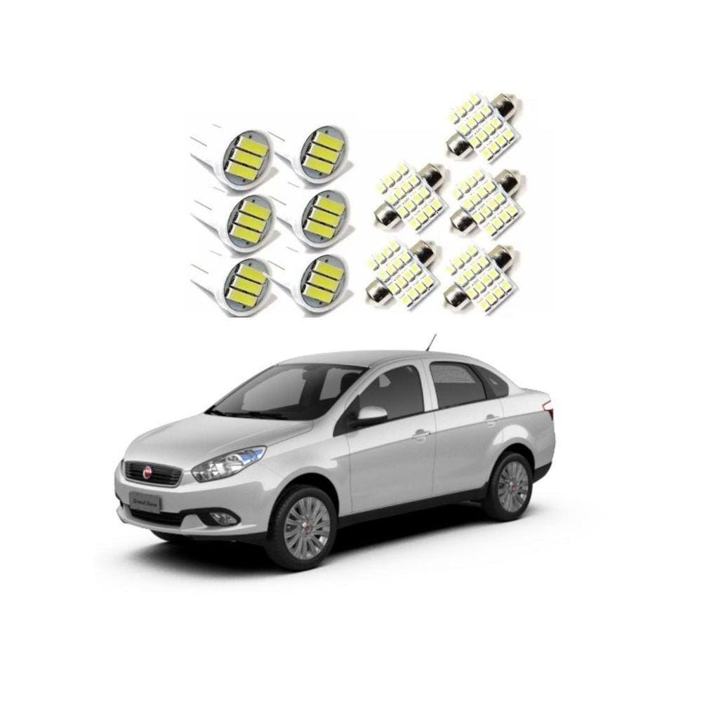 Kit Lâmpada Led Fiat Grand Siena 2012 Até 2017