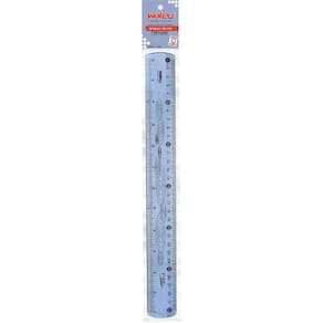 Régua Mole Flexível 30Cm Azul Pacote Com 10Un