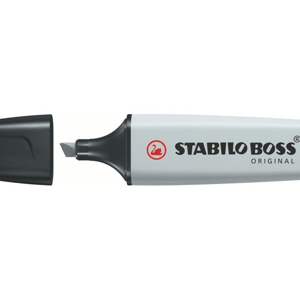 Marcador Stabilo Boss Pastel 2 a 5mm Cinza