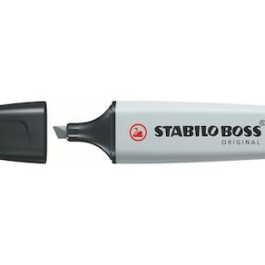 Marcador Stabilo Boss Pastel 2 a 5mm Cinza