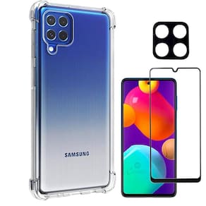 Capa Case Anti Impacto Galaxy M62 + Película 3D + Película de Câmera Lente
