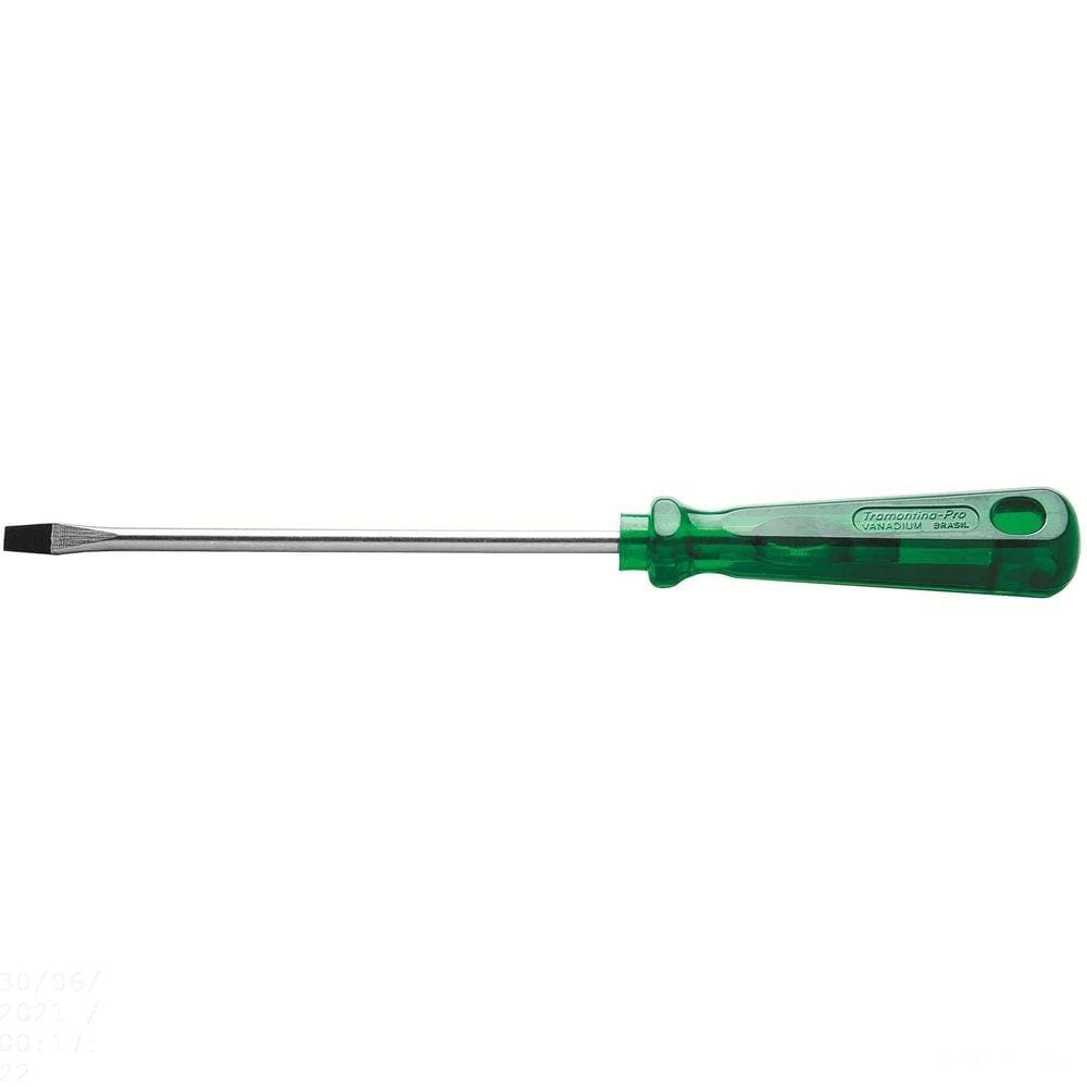 Chave de Fenda Ponta Chata em Aço Cromo Vanádio 3x200 mm (1/8x8”) Tramontina PRO Tramontina