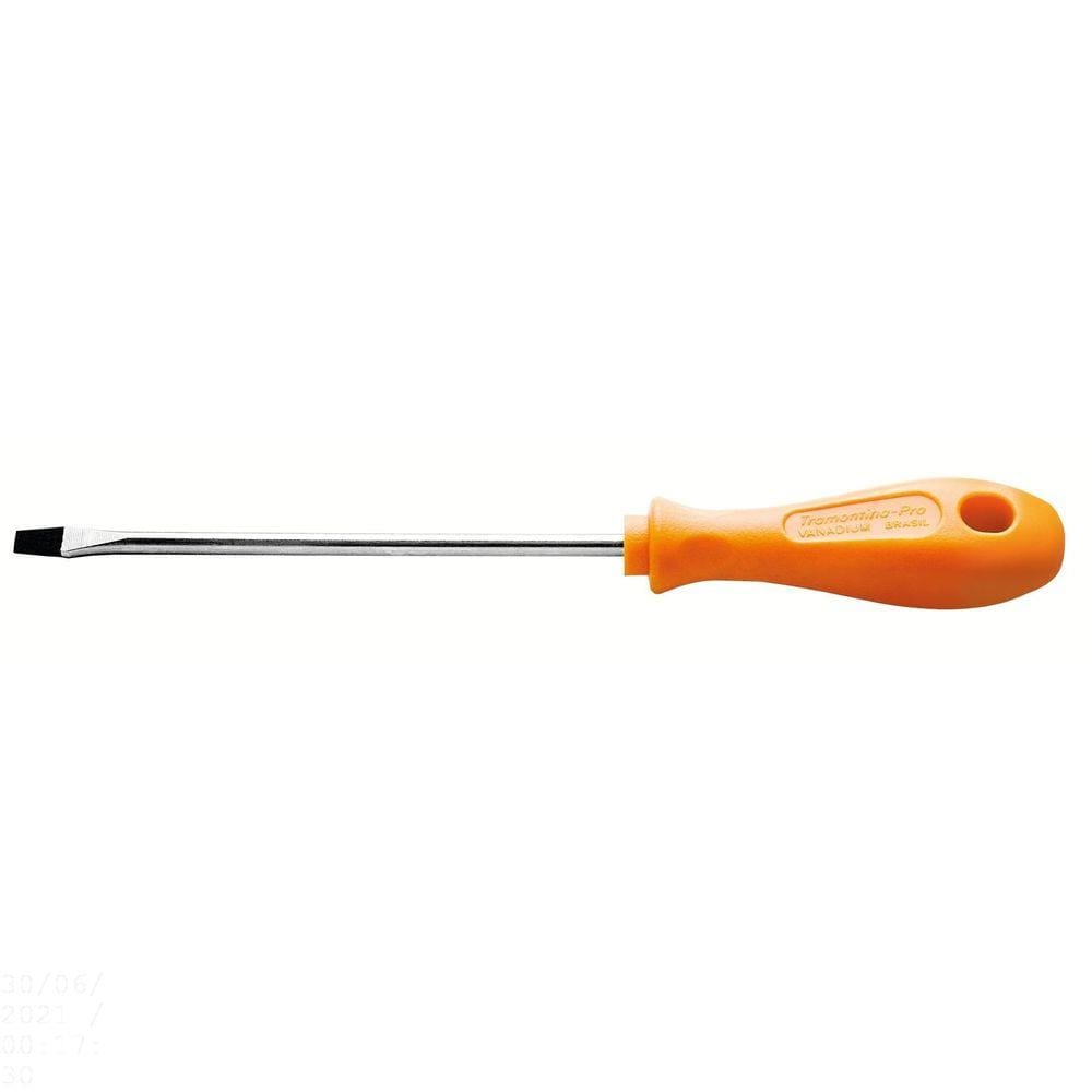 Chave de Fenda Ponta Chata em Aço Cromo Vanádio 6x250 mm (1/4x10&quot;) Tramontina PRO Tramontina