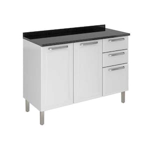 Balcão de Cozinha IG3G2-120 Társila Itatiaia Branco Neve