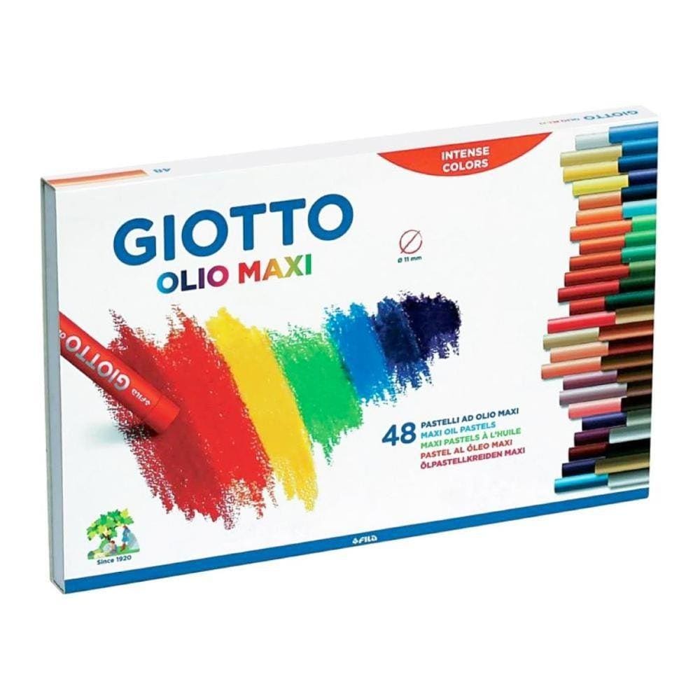Giz Pastel Oleoso Giotto Maxi Com 48 Cores