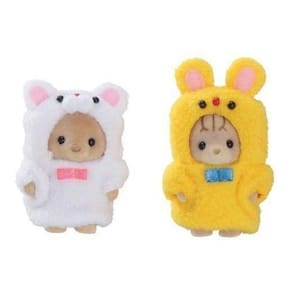 sylvanian families adoraveis fantasias gatinho e filhotinho