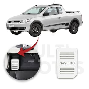 Descanso De Pé Volkswagen Saveiro 09 A 22 Aço Escovado Prata