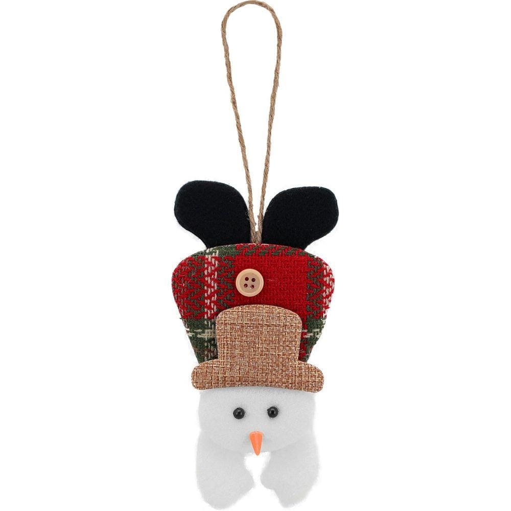 Enfeite Árvore Natal Pendente Boneco De Neve 1 Peça 17cm