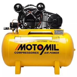 Compressor de Ar 2HP Monofásico Bivolt 140PSI 10 Pés CMV-10PL/100 Motomil