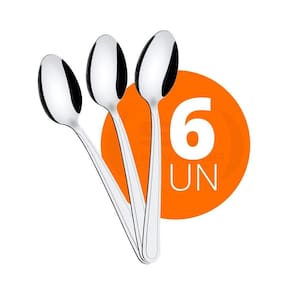 KIT - 6 Colheres de Sopa Búzios em Aço Inox CIBAG - Tramontina 23763000
